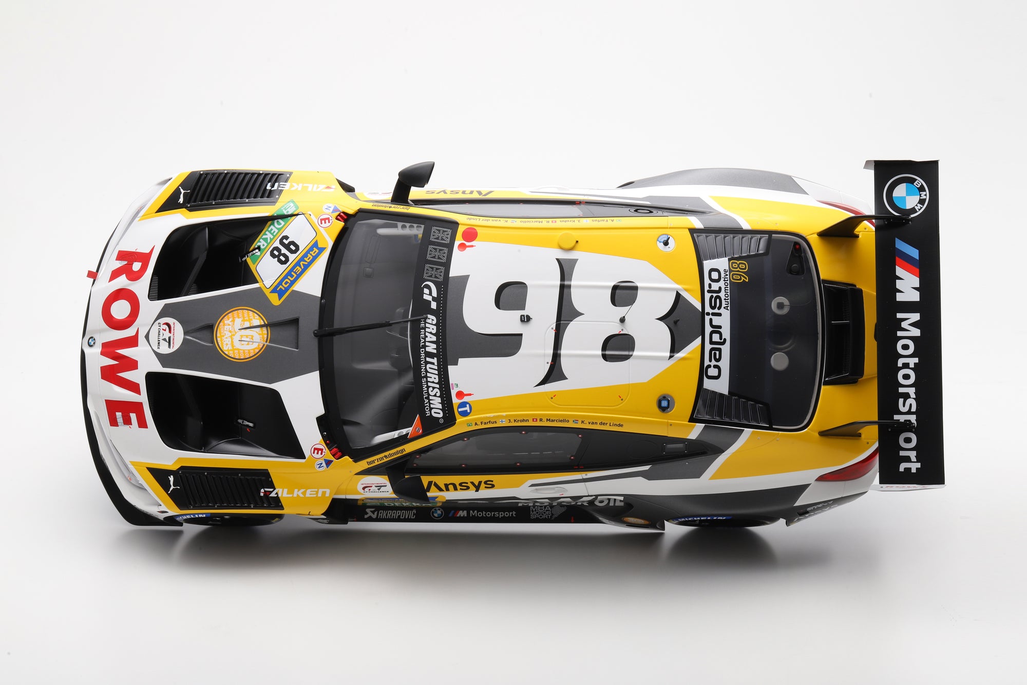 BMW M4 GT3 EVO No.98 ROWE RACING 24H Nürburgring 2025 Farfus, Augusto - Krohn, Jesse - Marciello, Raffaele - van der Linde, Kelvin